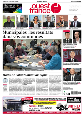 Cover of Ouest France (Loudeac / Rostrenen)