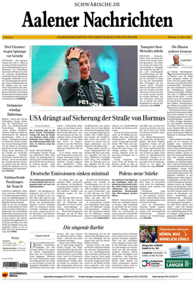 Cover of Aalener Nachrichten