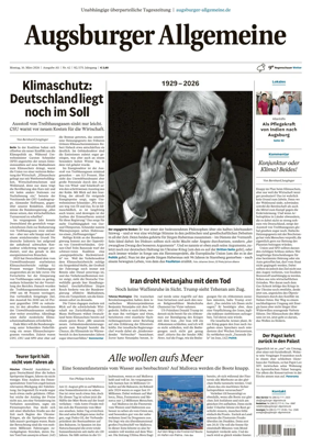 Cover of Augsburger Allgemeine (Ausgabe Stadt)