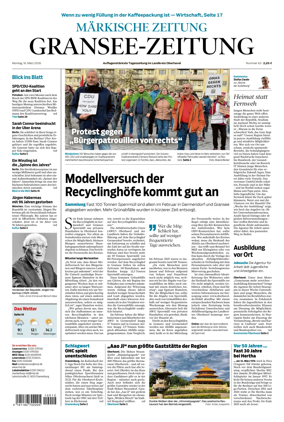 Cover of Gransee-Zeitung