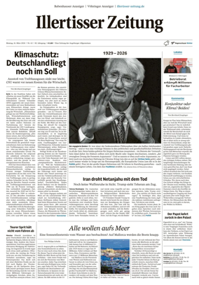 Cover of Illertisser Zeitung