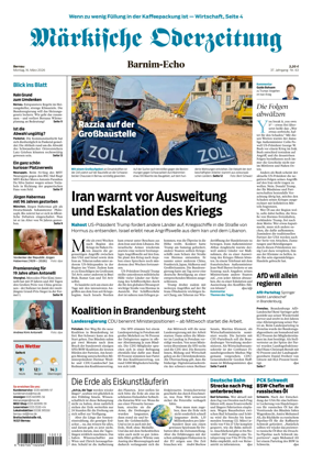 Cover of Markische Oderzeitung Bernau