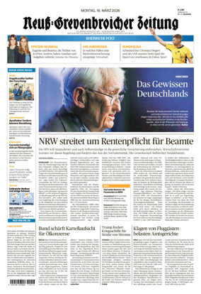 Cover of Neuss-Grevenbroicher Zeitung Neuss