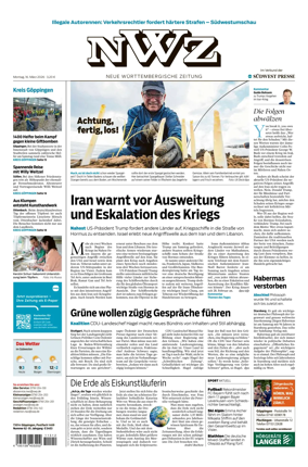 Cover of NWZ – Neue Wurttembergische Zeitung