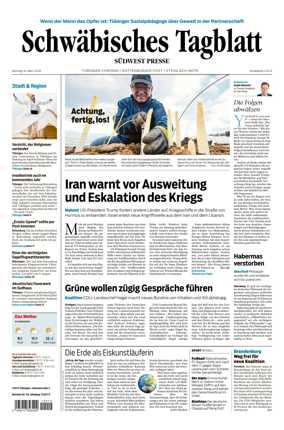 Cover of Schwabisches Tagblatt - Tubinger Chronik
