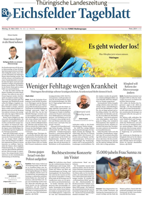 Cover of Thuringische Landeszeitung (Eichsfeld)