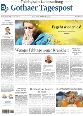 Cover of Thuringische Landeszeitung (Gotha)
