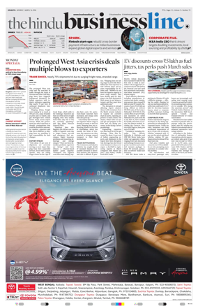 Cover of BusinessLine (Kolkata)