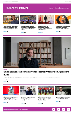 Cover of Euronews Culture and Sport (Portuguese)