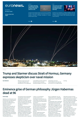 Cover of EuroNews (English Edition)