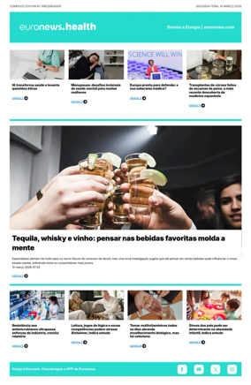 Cover of Euronews Health (Portuguese)