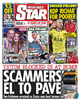 Cover of Irish Daily Star