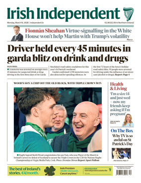 Cover of Irish Independent