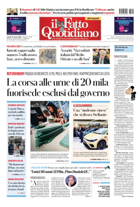 Cover of Il Fatto Quotidiano