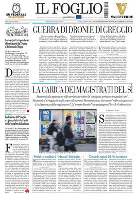 Cover of Il Foglio Quotidiano