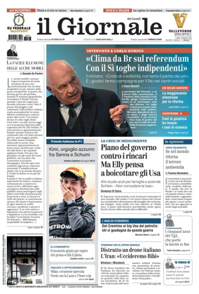 Cover of Il Giornale (Italy)