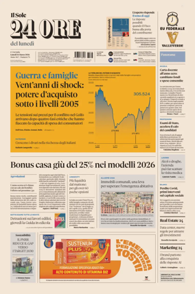 Cover of Il Sole 24 Ore