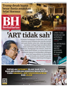 Cover of Berita Harian