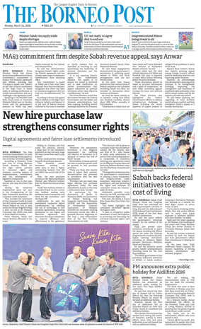 Cover of The Borneo Post (Sabah)