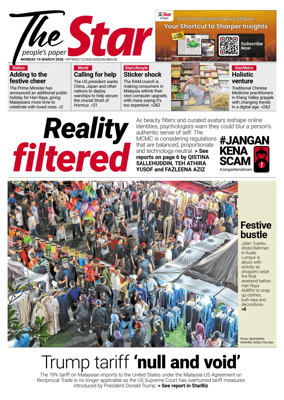 Cover of The Star Malaysia