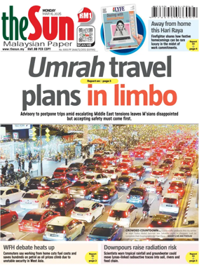 Cover of The Sun (Malaysia)