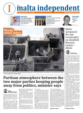 Cover of Malta Independent