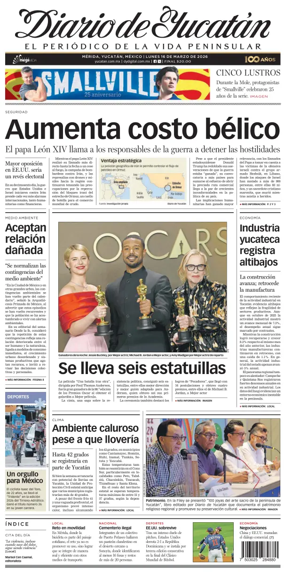 Cover of Diario de Yucatan