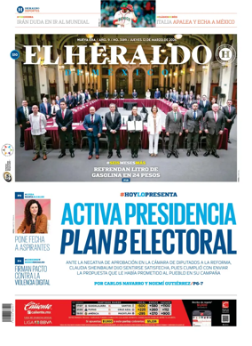 Cover of El Heraldo de Mexico