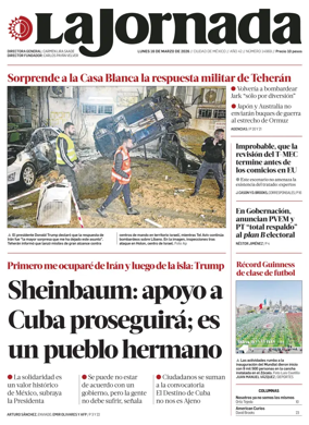 Cover of La Jornada