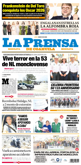 Cover of La Prensa de Coahuila