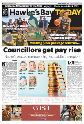Cover of Hawke's Bay Today