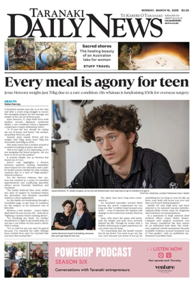 Cover of Taranaki Daily News