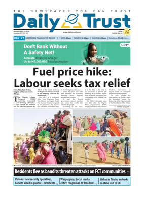 Cover of Daily Trust