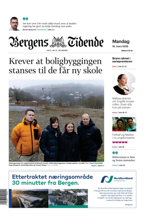 Cover of Bergens Tidende