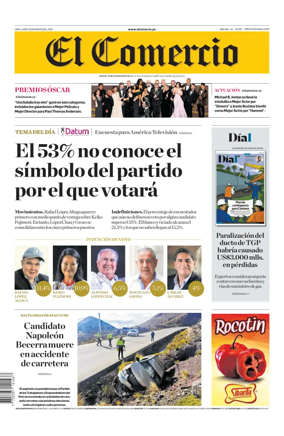 Cover of Diario El Comercio