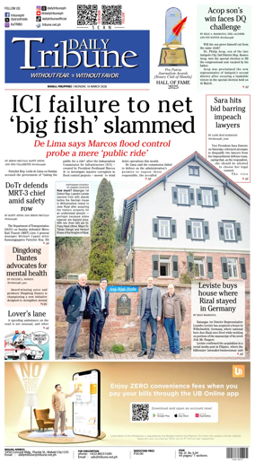 Cover of Daily Tribune (Philippines)