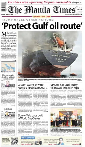 Cover of The Manila Times