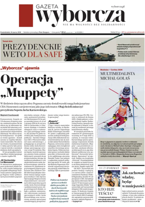 Cover of Gazeta Wyborcza