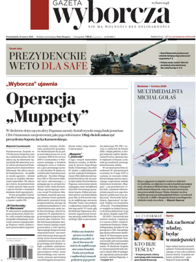 Cover of Gazeta Wyborcza Stoleczna