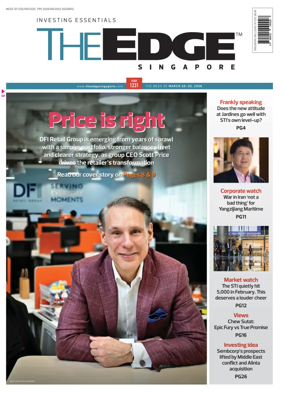 Cover of The Edge Singapore