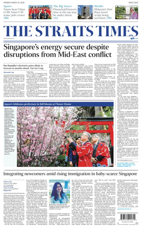 Cover of The Straits Times