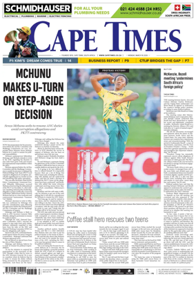 Cover of Cape Times