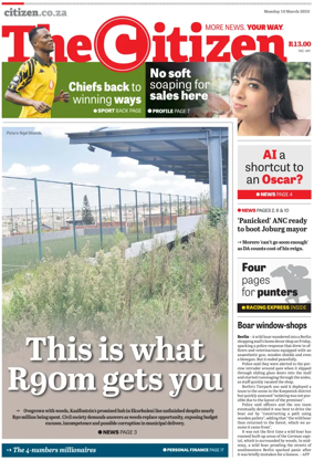 Cover of The Citizen (Gauteng)