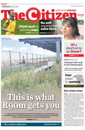 Cover of The Citizen (KZN)