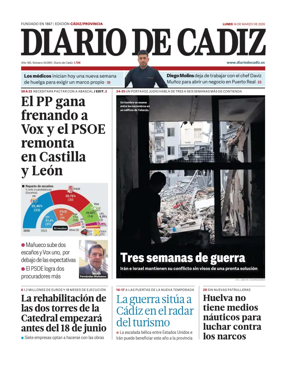 Cover of Diario de Cadiz
