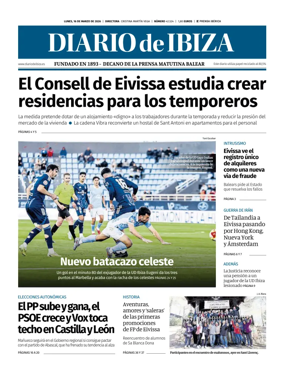 Cover of Diario de Ibiza