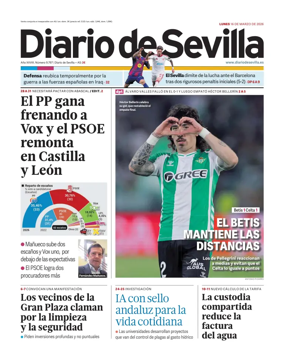 Cover of Diario de Sevilla