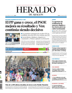 Cover of Heraldo de Aragon