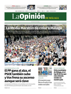Cover of La Opinion de Malaga