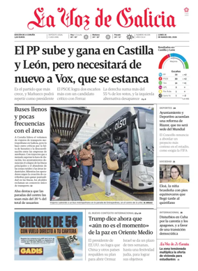 Cover of La Voz de Galicia (A Coruna)